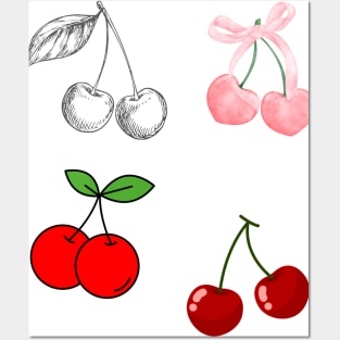 Coquette Cherries Posters and Art